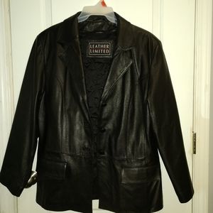 Leather Limited button down jacket thermolite